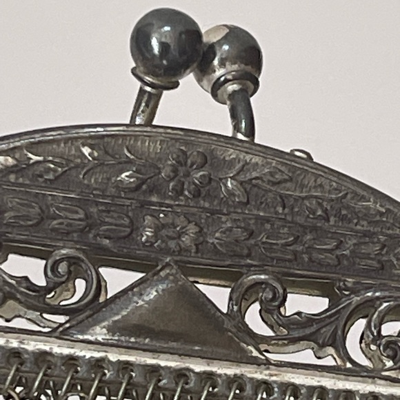 Vintage 1920s Whiting and Davis Mesh Chainlink Flapper Purse Bag - Picture 13 of 13